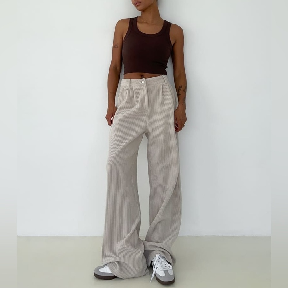 NEW Rumored Cream Corduroy Pants